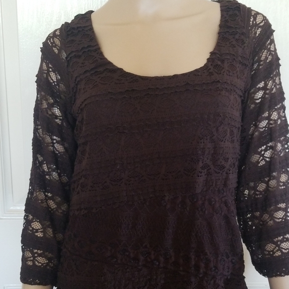 Wrangler Chocolate Lace Dress - Picture 2 of 5